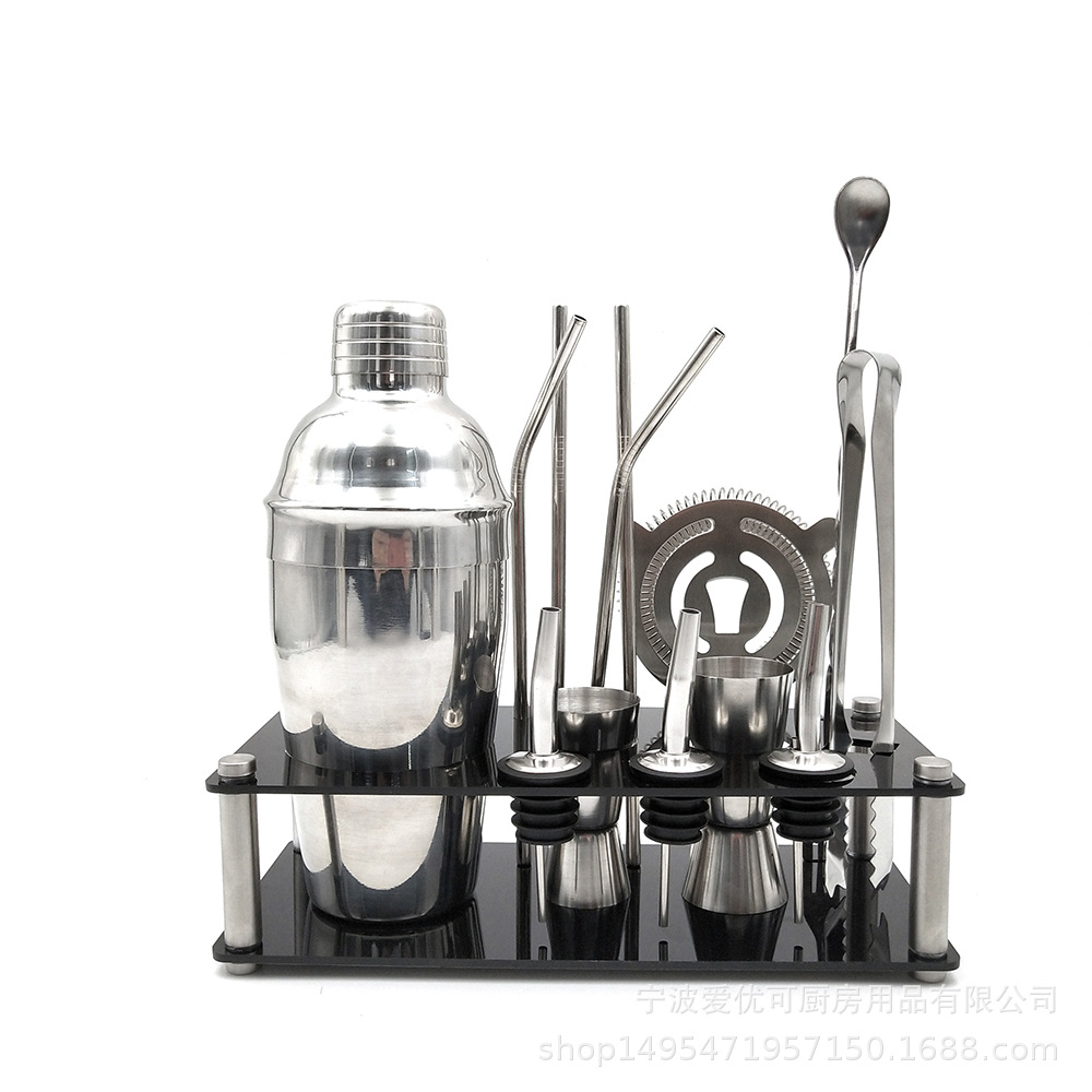 調酒器套裝 調酒杯 不鏽鋼調酒器酒吧用具雞尾酒套裝 12件套套裝