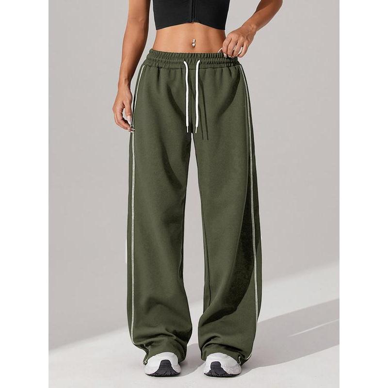 Women's Side Striped Pants Casual Comfy Breathable Trousers|undefined