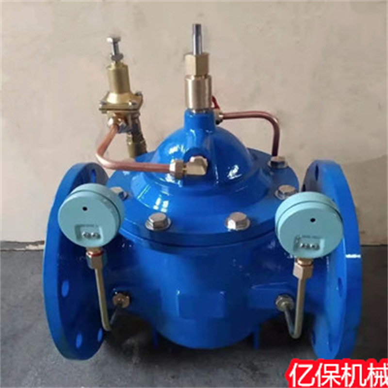 球墨铸铁液压水位控制阀厂家400X流量控制阀不自动单向流量控制阀