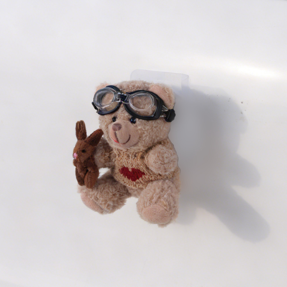Colgante de coche Colgante trasero Dibujos animados lindo oso trasero trasero muñeca adorno pegatina baúl fuera del coche muñeca