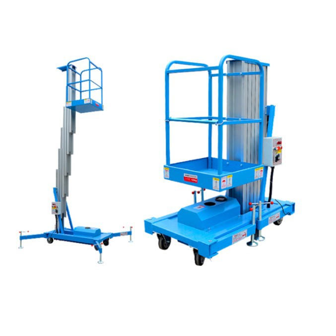 6米移动铝合金升降机电动液压升降车8米高空作业升降平台登高维修