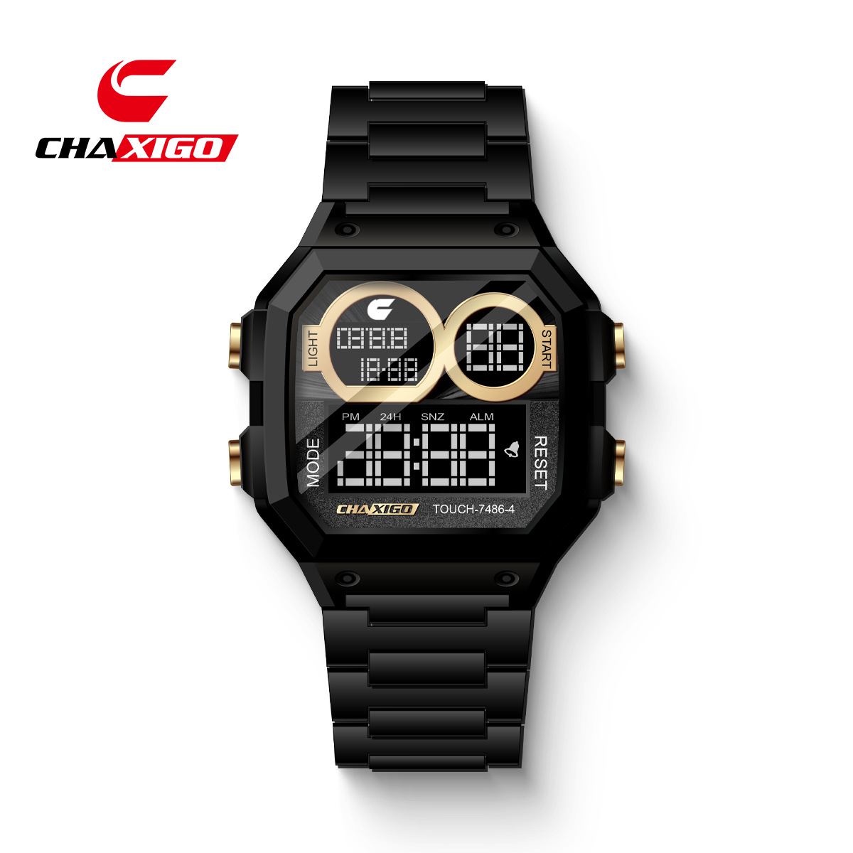 블랙 쉘 블랙 페이스 블랙 벨트 7486-4