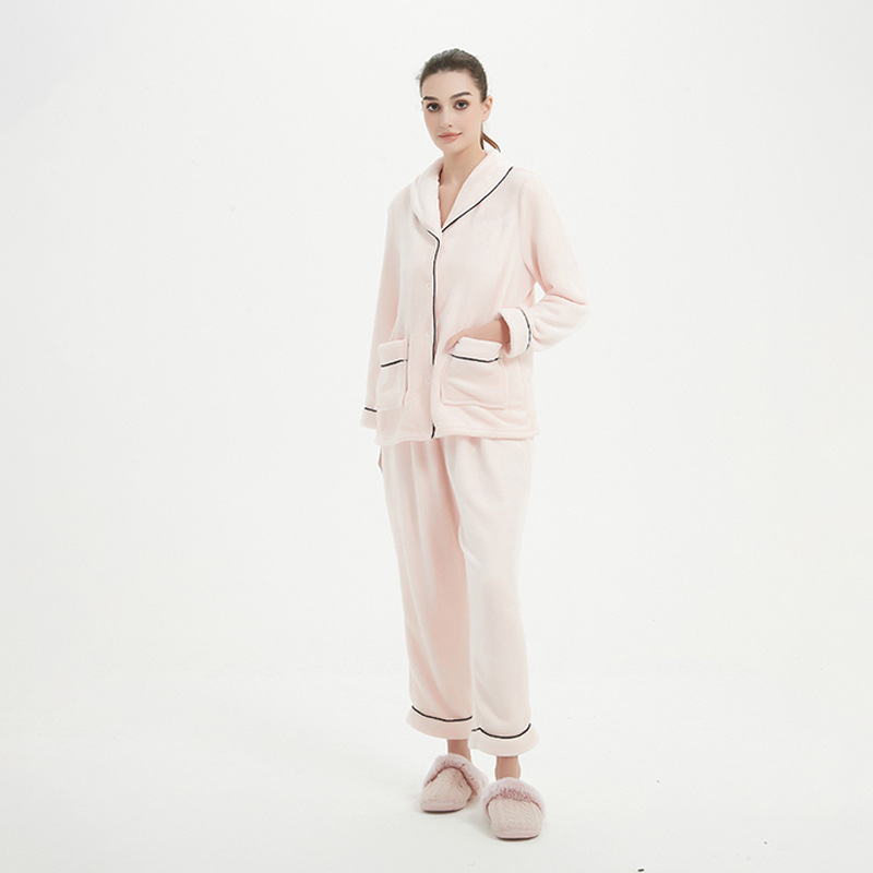 Dámské volné jednobarevné pyžamo_voghion.com