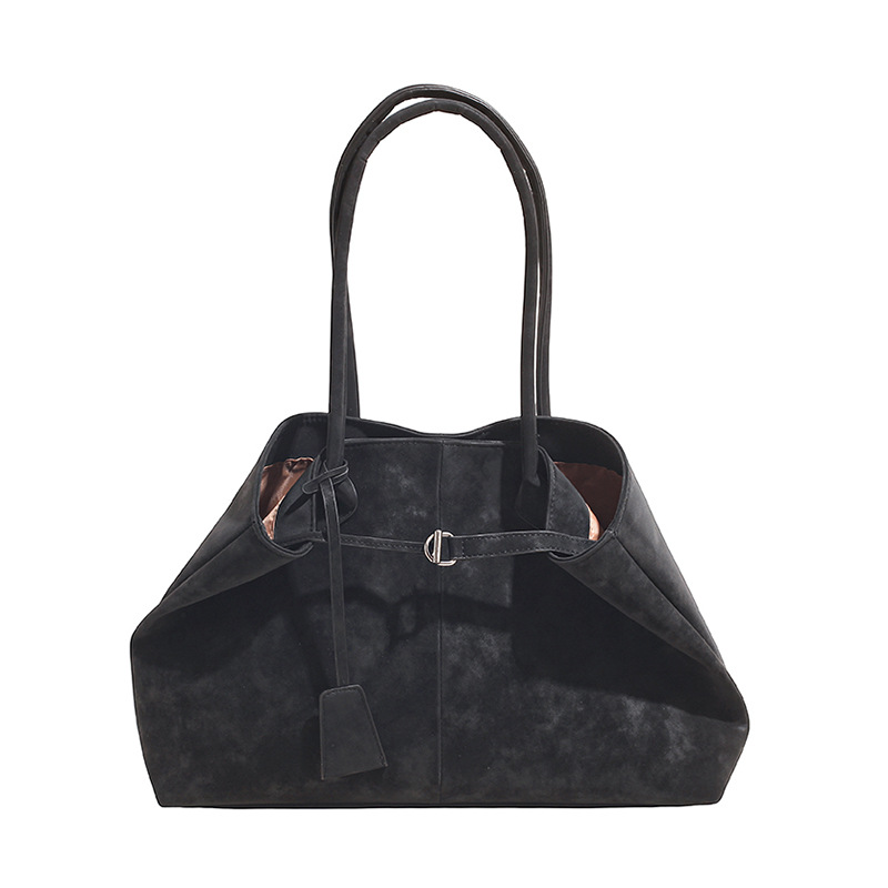 Bolsa de invierno de cuero de seda para mujeres 2025, nueva moda coreana retro bolsas de mano, bolsas de viaje de gran capacidad