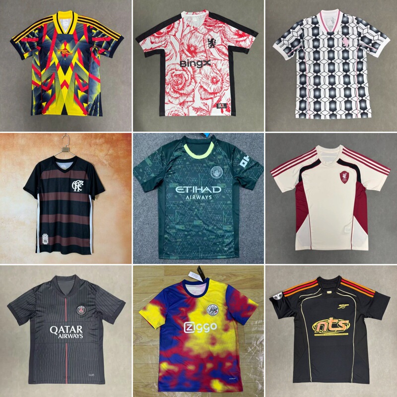 25-26 New Season Short-Sleeved Fan Version Football Uniform Juventus Arsenal Paris Manchester City Flamengo Jersey