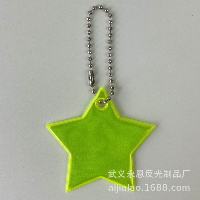 녹색을 띤 형광 노란색*6CM*PVC 반사 격자