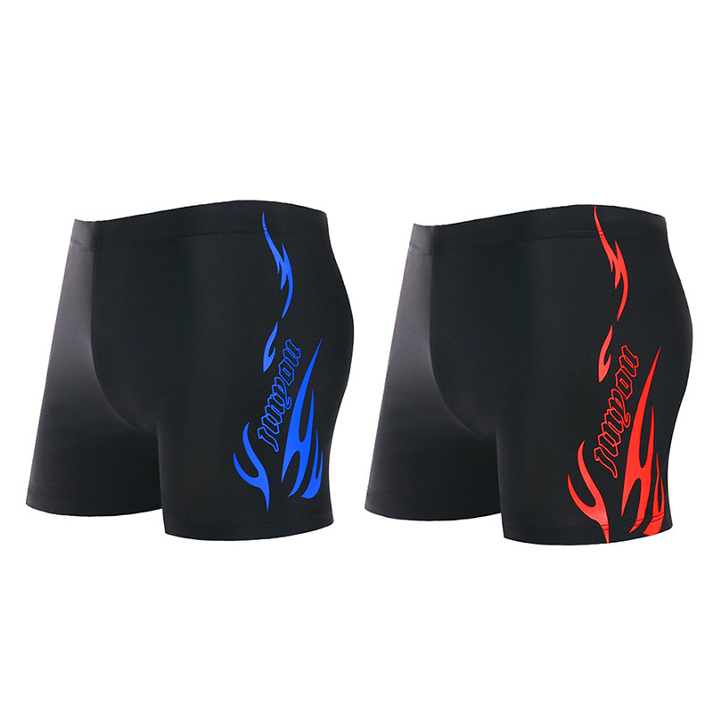 New Style Men's Swimming Trunks, Boxer-Style Adult Swimming Trunks with Lining to Prevent Embarrassment, Fashionable Sports Swimming Trunks for Hot Springs, Wholesale from Manufacturer