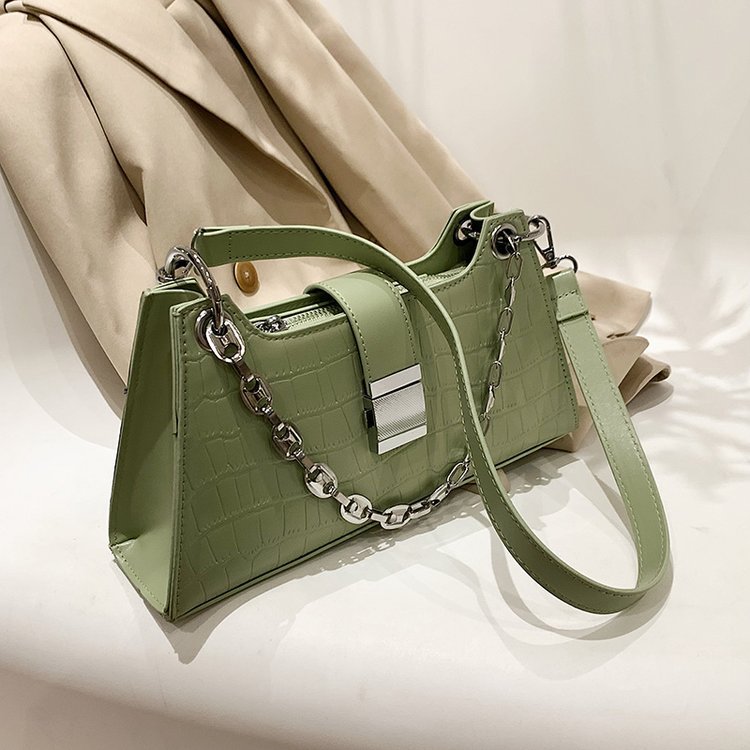 High-end Texture Minority Lock French Single Shoulder Underarm Handbag Women's Bag Summer 2022 New Style Fashion Crossbody Small Square Bag