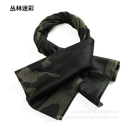 bufandas tácticas de camuflamiento jungle camuflamiento militar fan ciclismo toalla de malla transpirable protector solar toalla de motocicleta