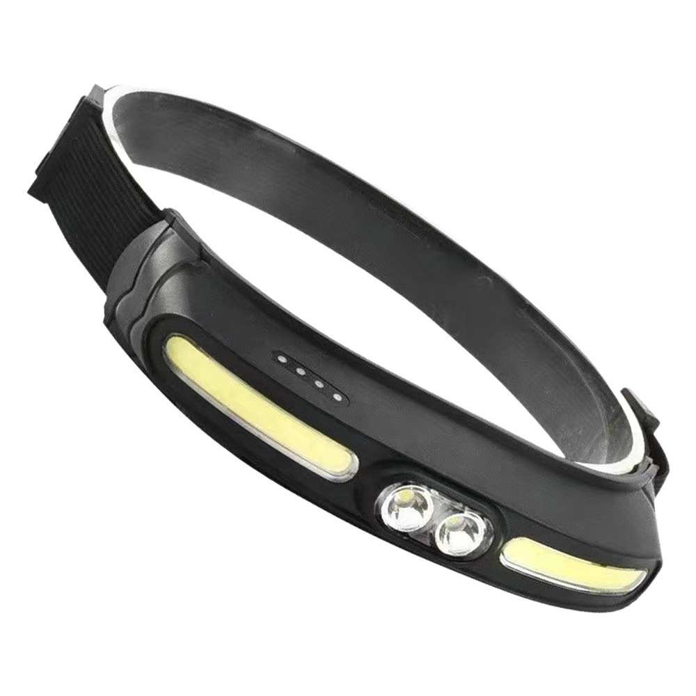 Transfronterizo nuevo multi-funcional COB reflector led faro al aire libre de largo alcance USB recargable portátil fuerte faro de luz