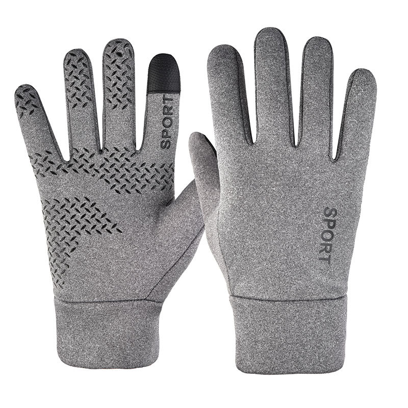 Fleece warm gloves Men's and women's touch screen cycling cold and waterproof outdoor gloves_maomaolike.com