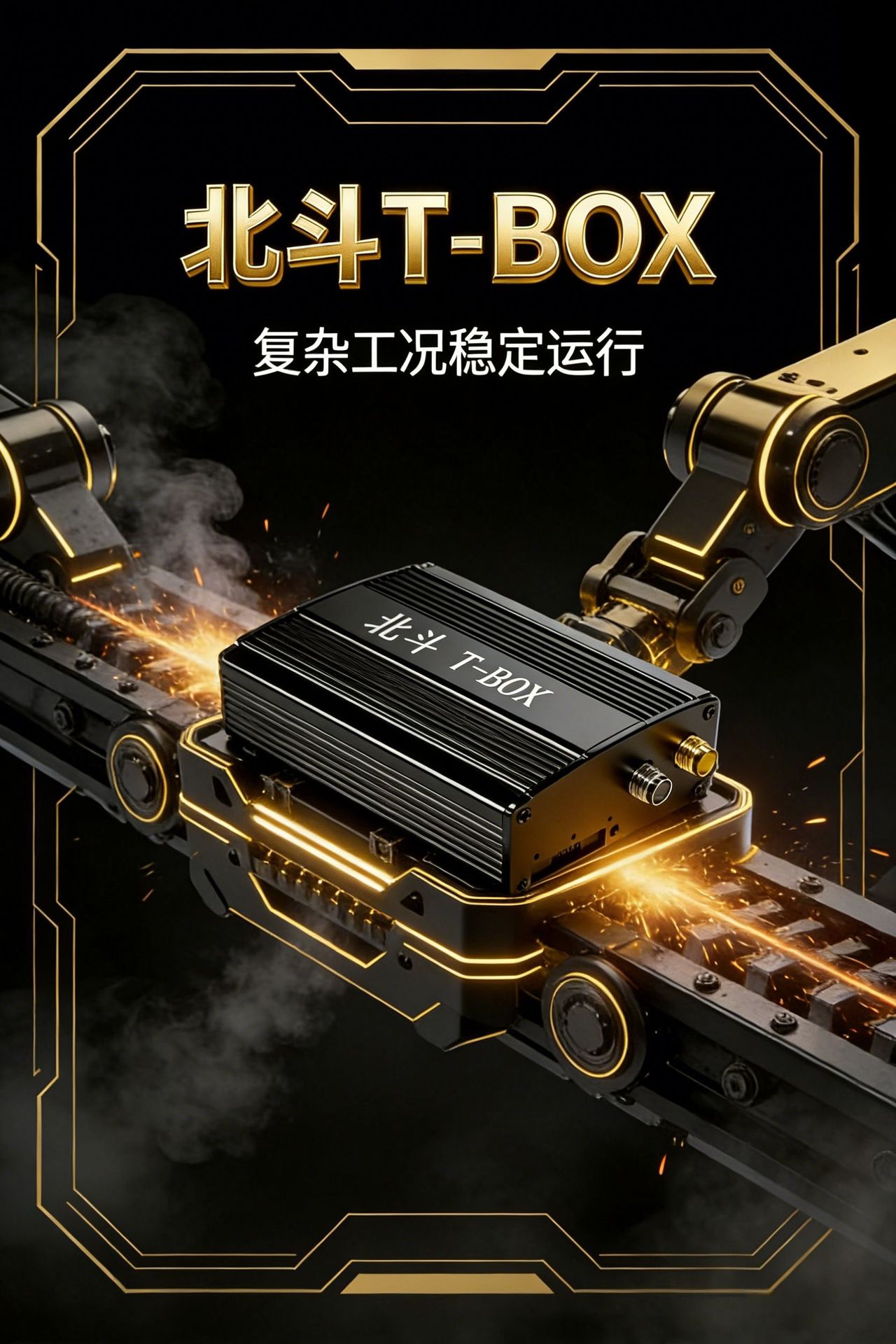 4G Beidou tbox high-precision RTK locator for construction machinery vehicles T-BOX mining area Beidou satellite locator