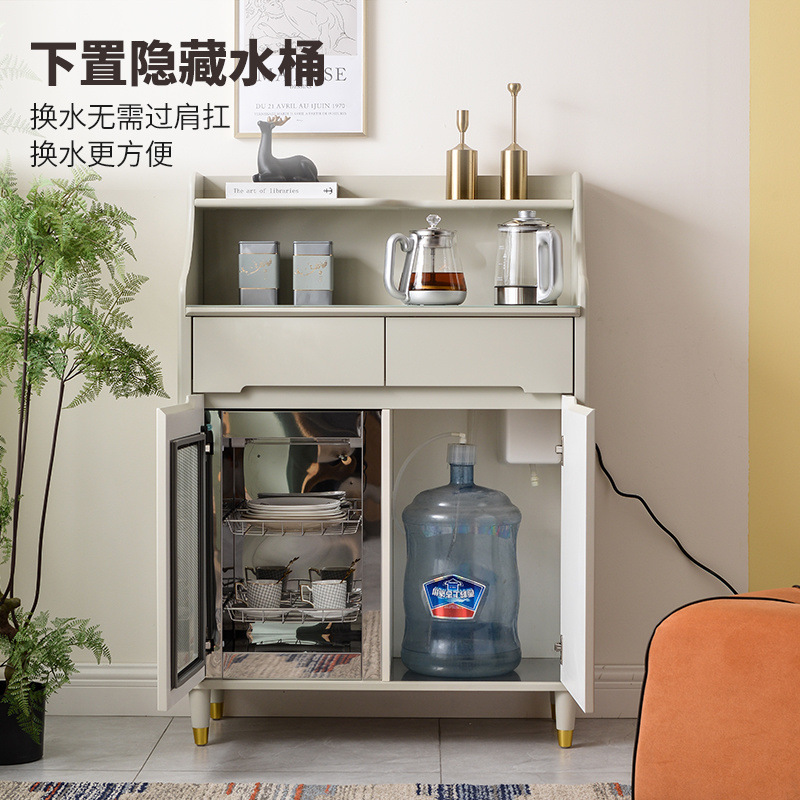 Máquina de té inteligente de voz máquina de beber automática doméstica de té de hierba 2024 nuevo fondo de la olla en el gabinete de agua francesa