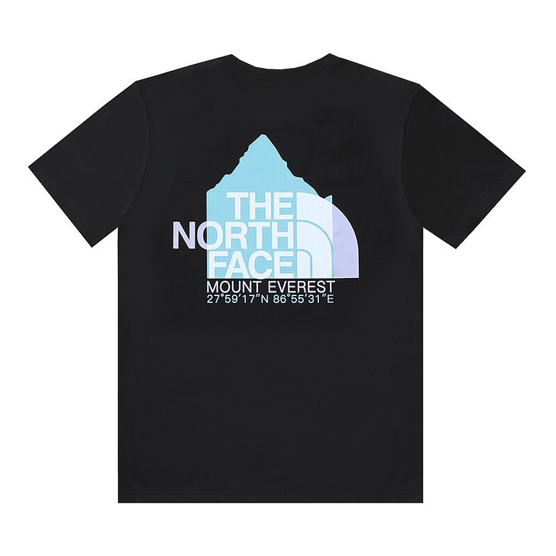 Tnf North Face Collection Cross-Border Personalized Retro American Fashion Printed Loose Cotton Short-Sleeve T-Shirt for Men and Women Couples Half-Sleeve