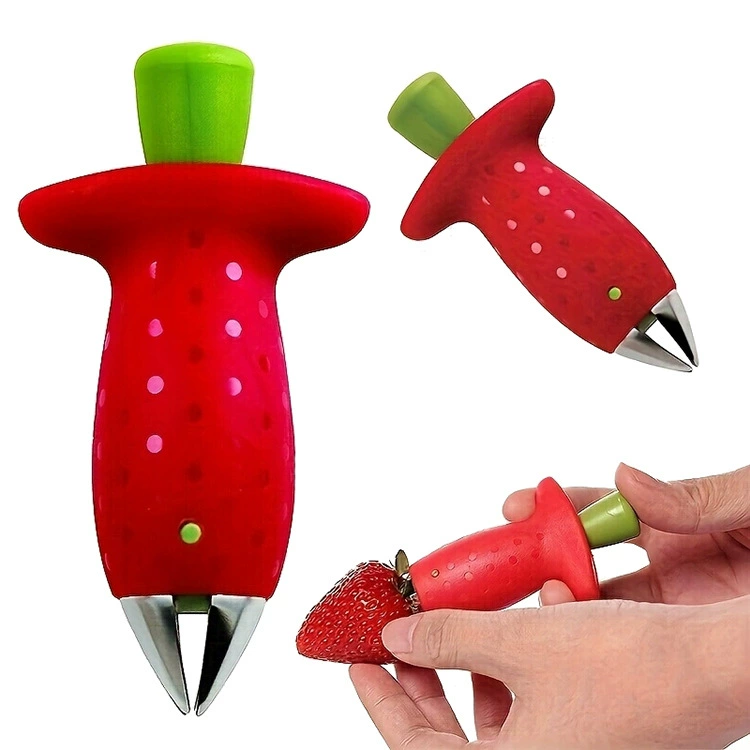 Popular selling Strawberry core collector Manual fruit core collector Fruit digging tools Kitchen gadgets