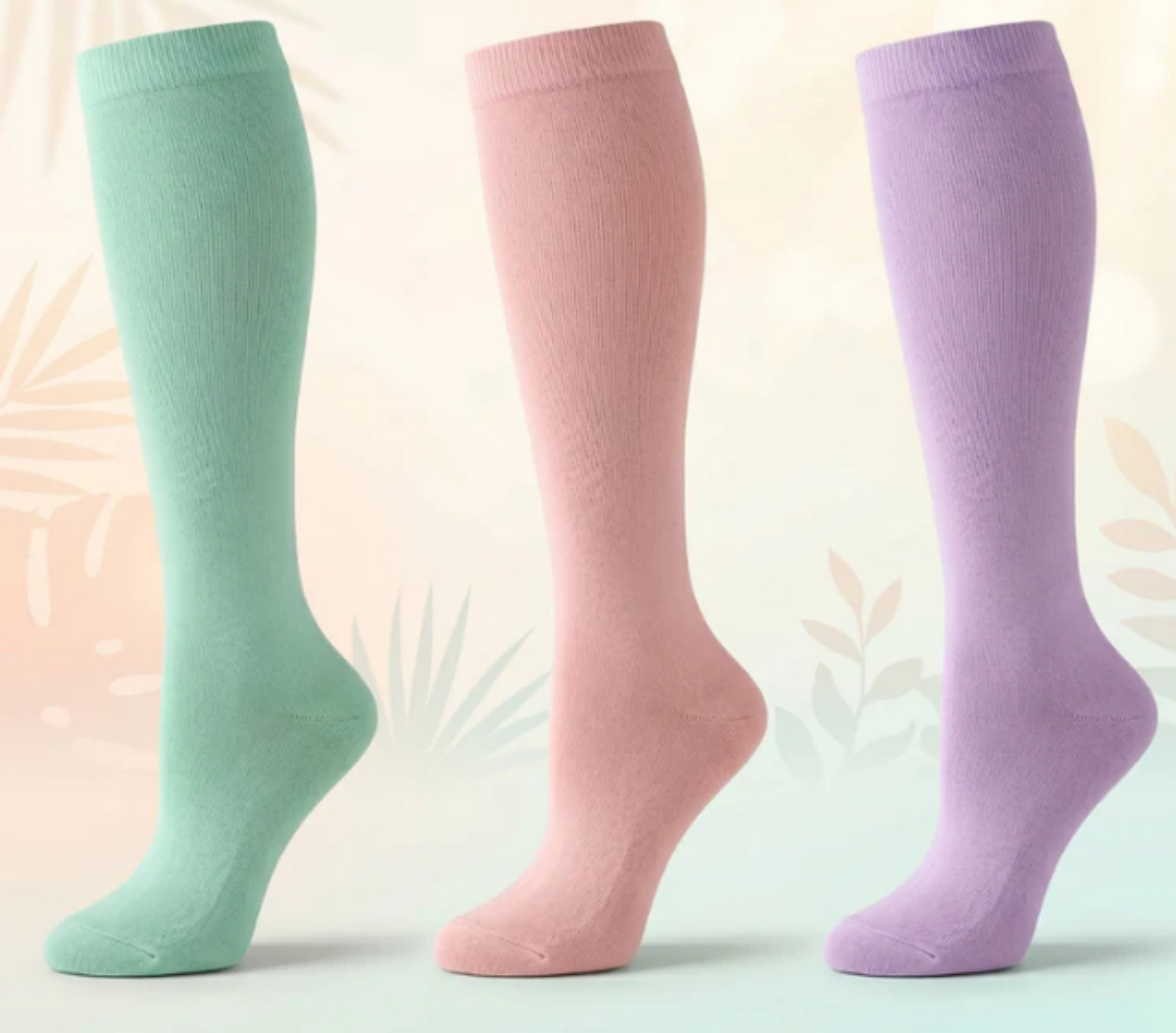 Calcetines elásticos, calcetines de compresión, calcetines para pantorrillas, calcetines deportivos, calcetines de compresión deportivos para correr para hombres y mujeres
