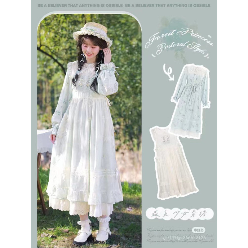 夏季新款十三行女装森系甜美风裙子连衣裙少女裙女夏杂款批发货源|undefined