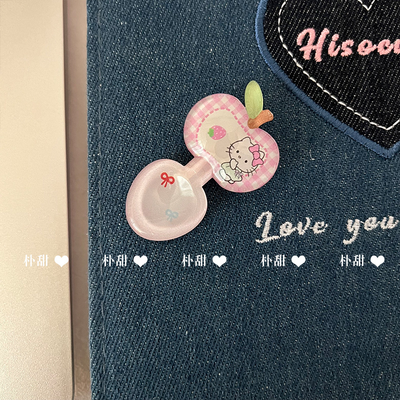 핑크 스푼 머리핀