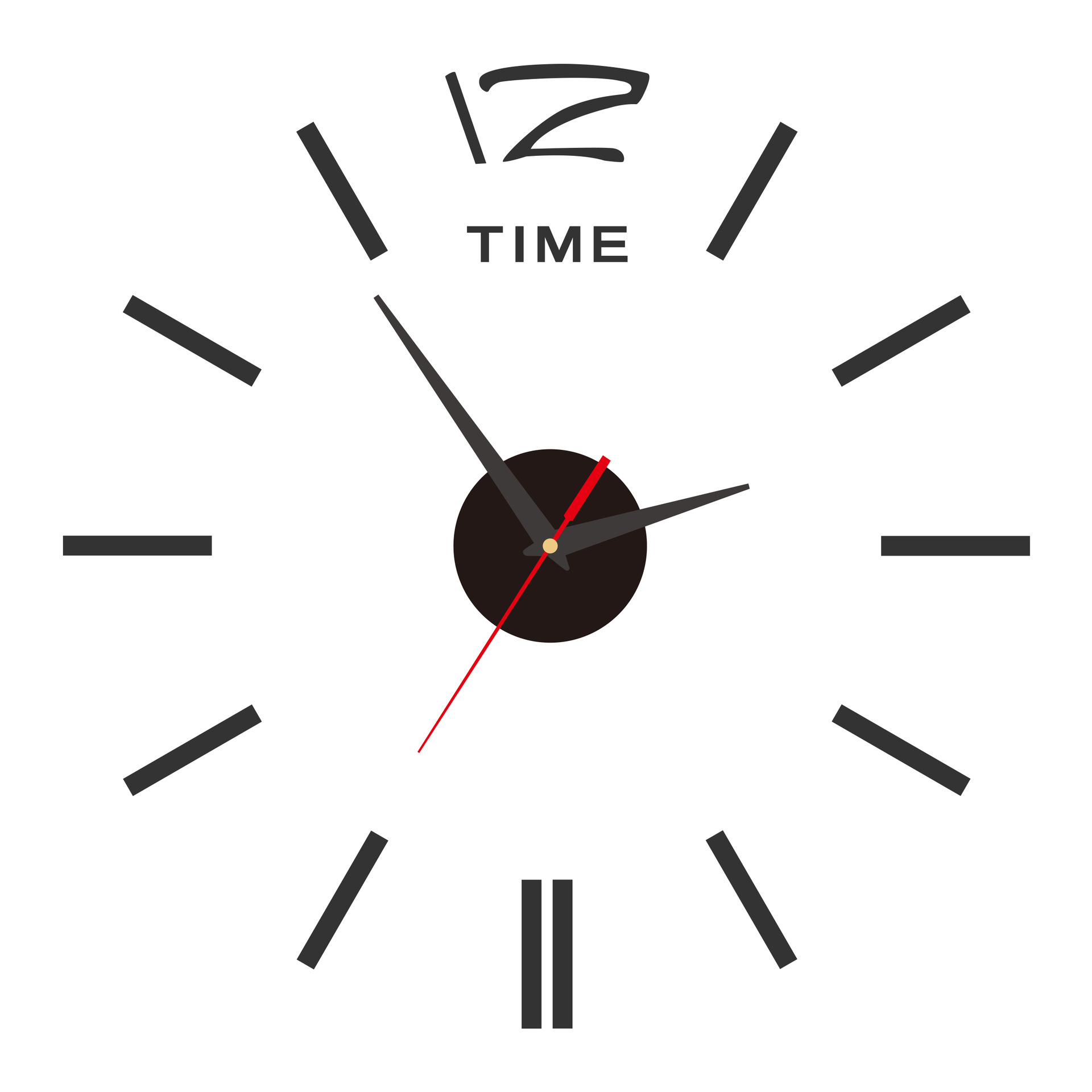 Reloj de pared DIY europeo para hogar, reloj silencioso para dormitorio, diseño creativo personalizado con acrílico luminoso