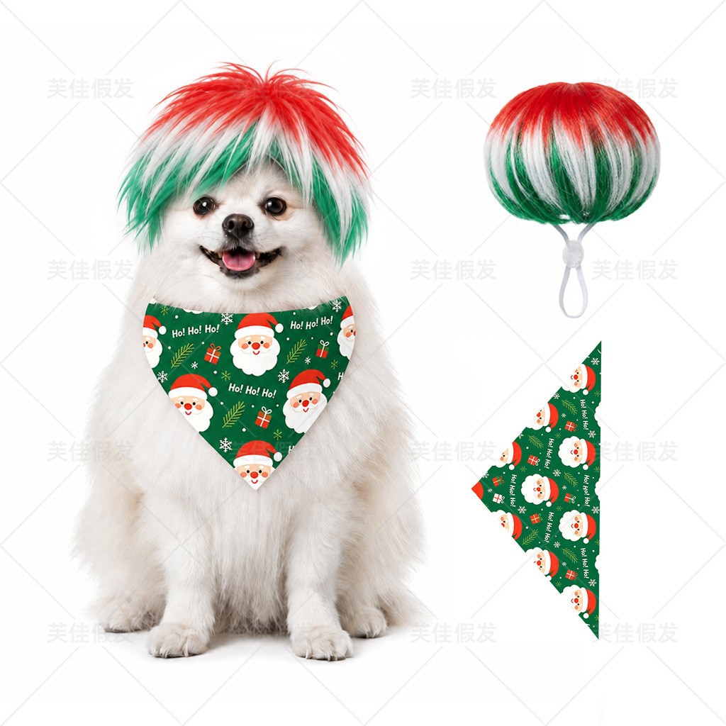 Peluca para Mascotas de Fibra de Alta Temperatura Decorativo para Halloween
