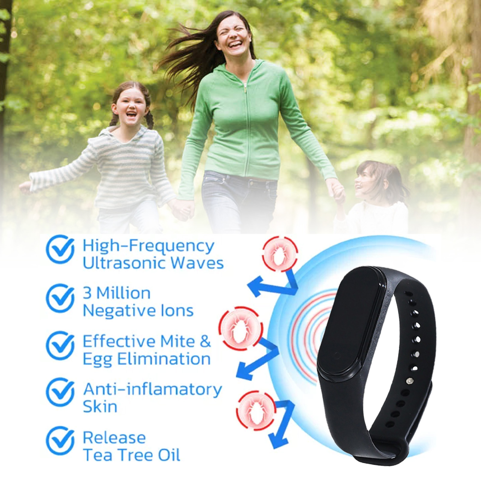 South Moon Mosquito Repellent Bracelet, a portable and convenient mosquito repellent tool for children and adults to prevent mosquito bites outdoors._voghion.com