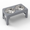 Lifting adjustment pet bowl shelf stainless steel bowl large dog double bowl dog pot feeder folding bowl dog basin food pot