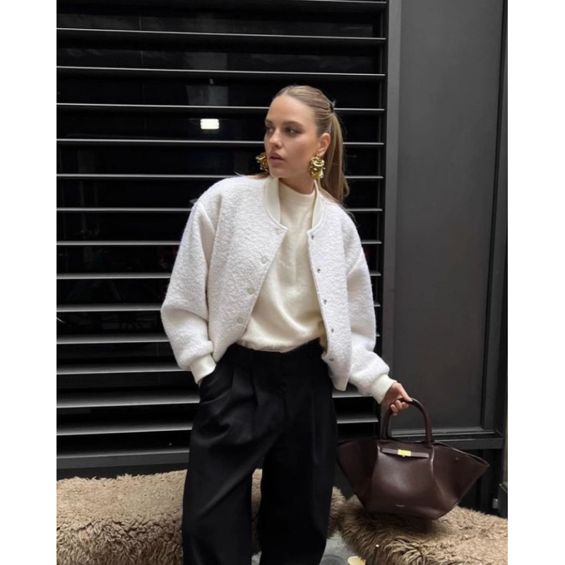 Tweed Style Tweed Jacket Short Outwear Plus Size Women's Clothing Popular Blogger Ins Korean Dongdaemun Women's Clothing