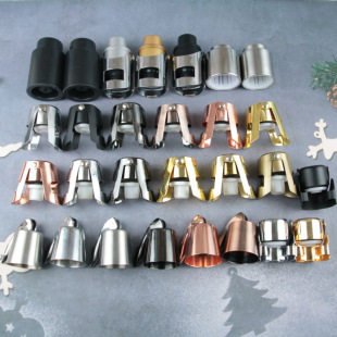 Factory direct supply champagne stopper red wine stopper sparkling wine sealing stopper vacuum preservative stainless steel wine stopper Christmas wine