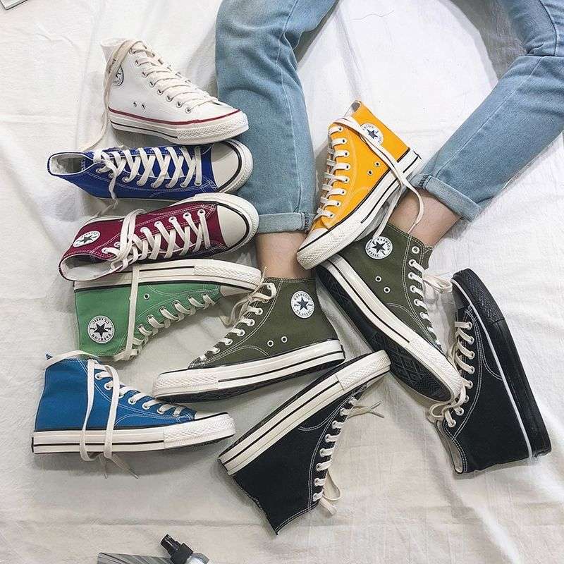 帆布鞋男高帮潮流学生韩版男鞋百搭运动板鞋2025新款男生布鞋子男