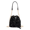 Metal nail sequins, chain, small bag, one-shoulder bag