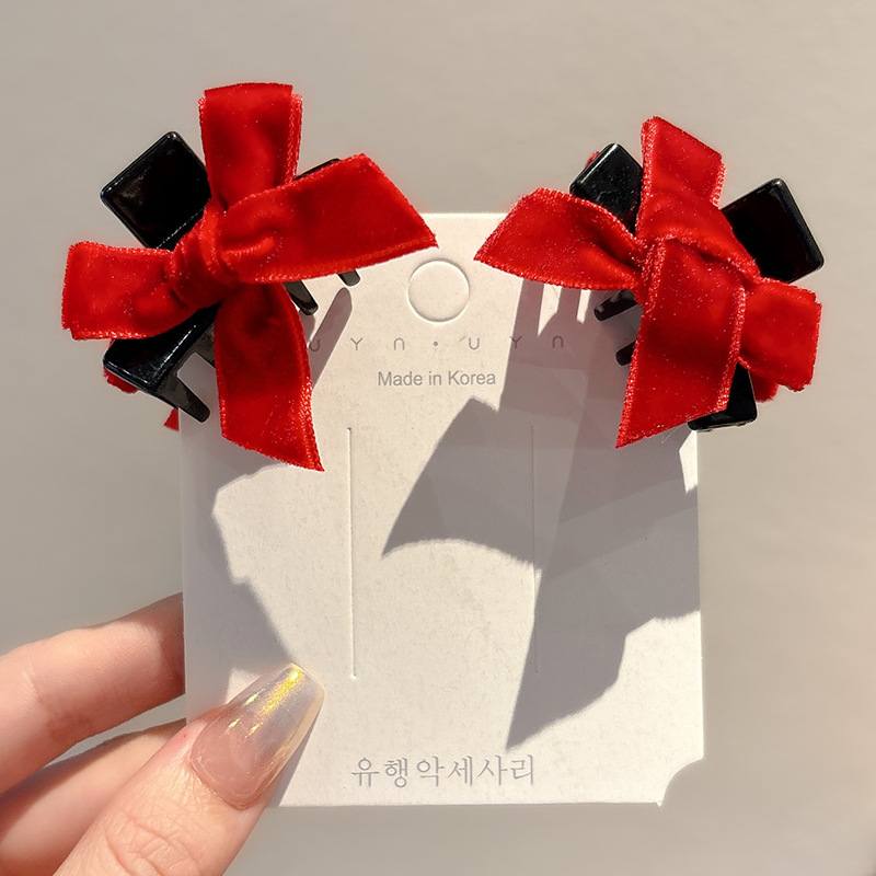 Clip de cabello de arco negro pequeña princesa cabeza agarrando clip de cabello de alta calidad para mujeres frises cortas clip de cabello lateral pinza de cabello