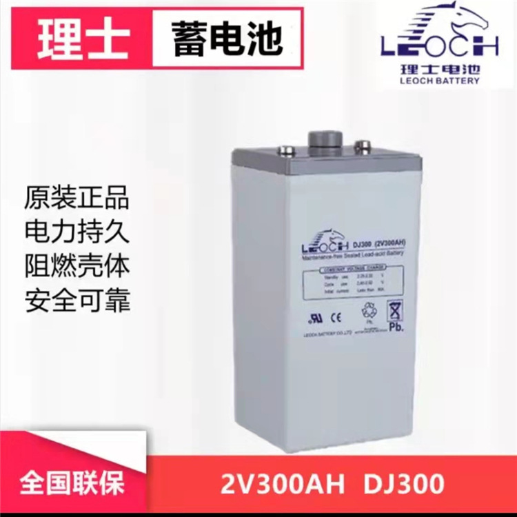 LEOCH理士蓄电池 DJ300应急电池2V300Ah直流屏风电厂储能电池组
