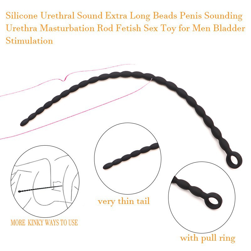 Extra Long Silicone Horse Eye Stick 40cm, Urethral Insertion Training Toy for Men — detail image 5