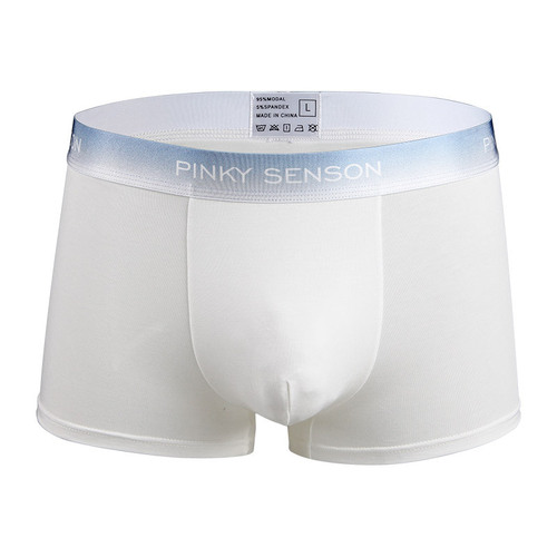 Dropshipping modal men's underwear for boys thin breathable solid color four-corner boxer shorts for men