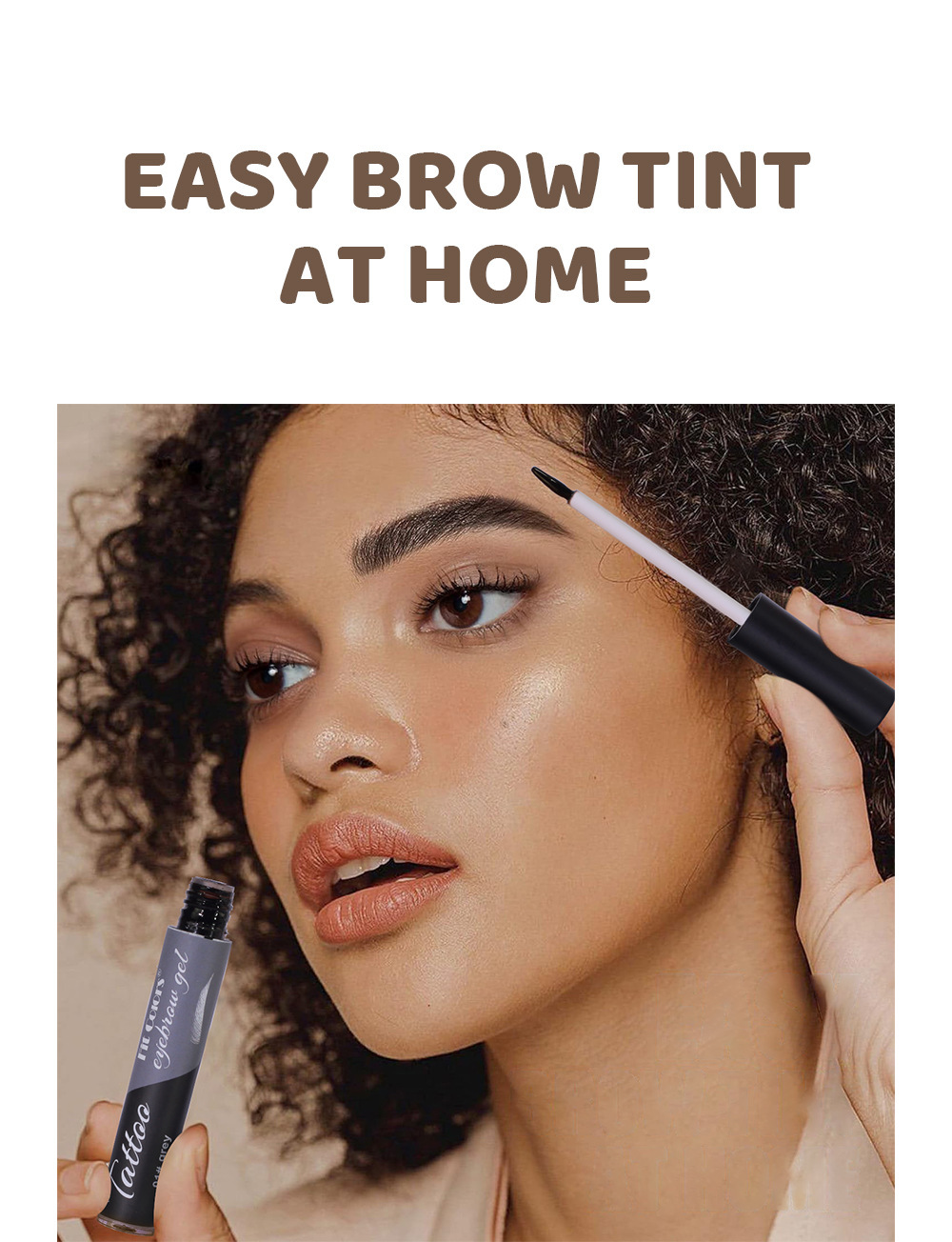 Fit Colors 4-color peel-off eyebrow Gel is water-resistant and does not smudge. It is a three-dimensional eyeliner and eyebrow gel Item Picture