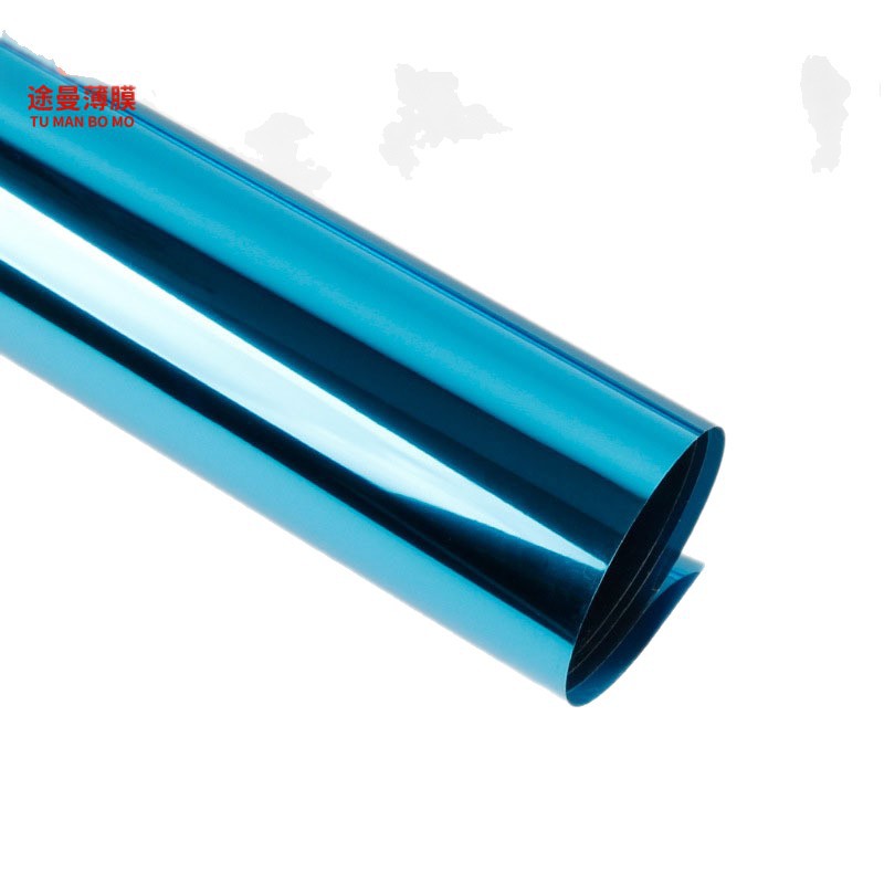 Construcción de vidrio adhesivo adhesivo de ventana doméstica película de aislamiento solar película de protección solar reflector unidireccional fábrica al por mayor