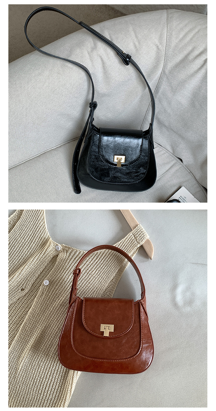 Version coréenne de la coque portable Meilad pour filles, housse à rabat avec boucle de niche, sac à bandoulière léger, sac à bandoulière en PU_voghion.com