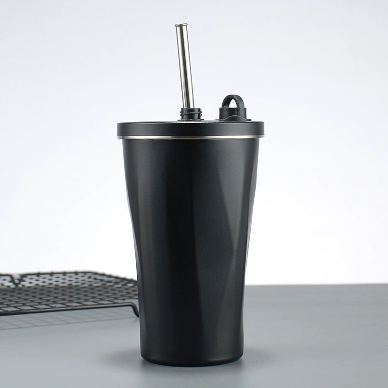 Креативный широкий straw из нержавеющей стали со стеклом, термос высокого качества, нержавеющая сталь AISI 304