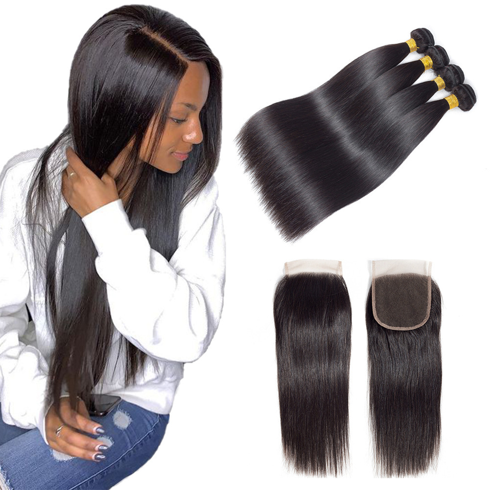 Peluca femenina transfronteriza nueva peluca europea y americana femenina Wig multicolor Qi flequillo de pelo largo y liso fabricante de sombreros de fibra química