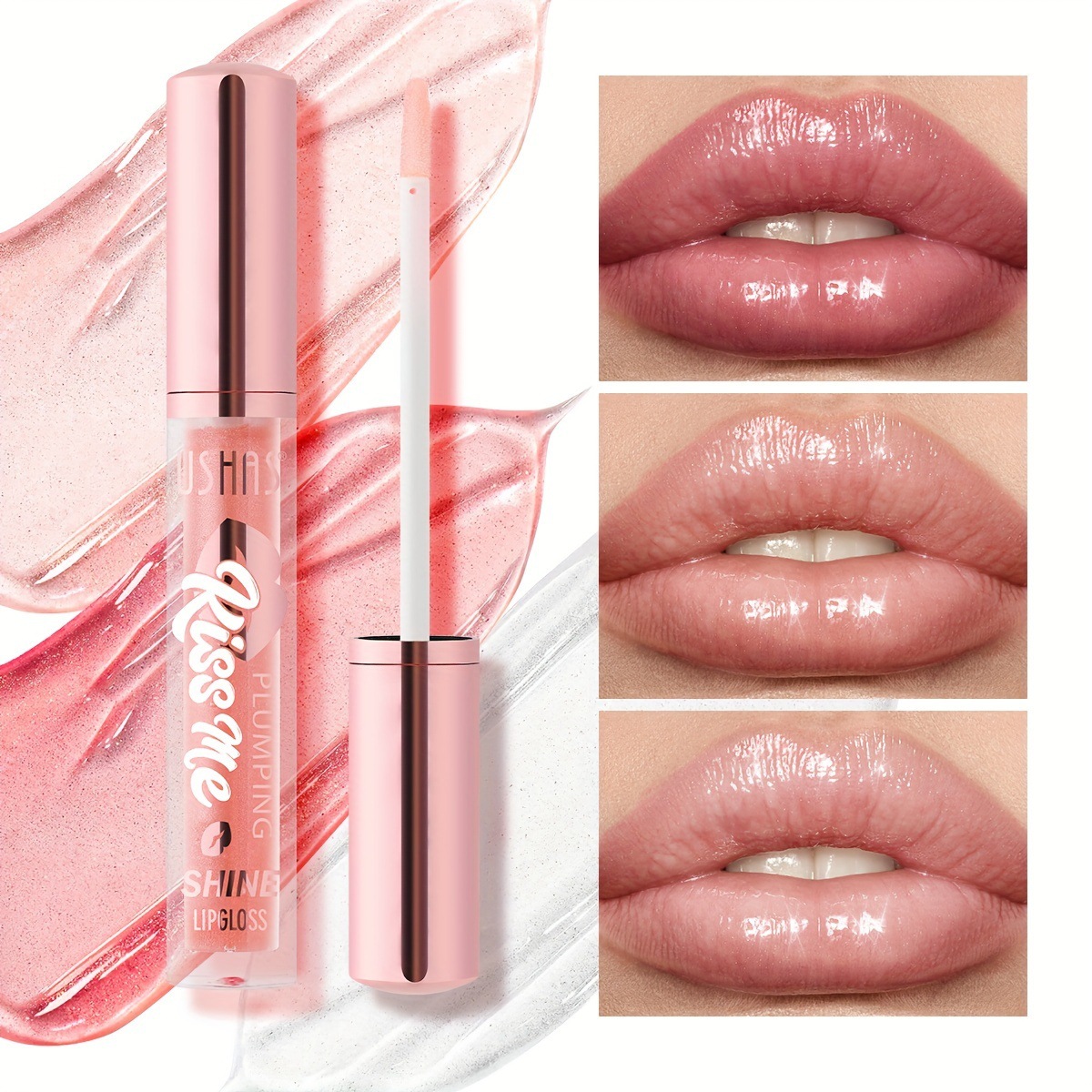 USHAS Comercio exterior europeo y americano Glaseado de labios hidratante transfronterizo Brillo de labios Hidratante Aceite de labios Nuevos productos Ilumina LG2589
