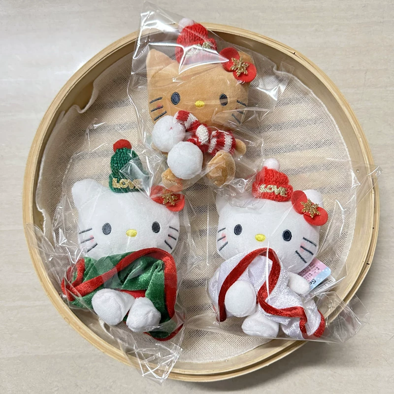Коровка Hello Kitty, Хелло Кити, рождественский милый шарф, плюшевая кукла, подвеска, аксессуар