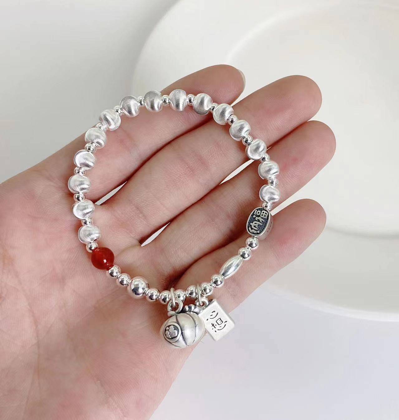 招财纳福柿子手串