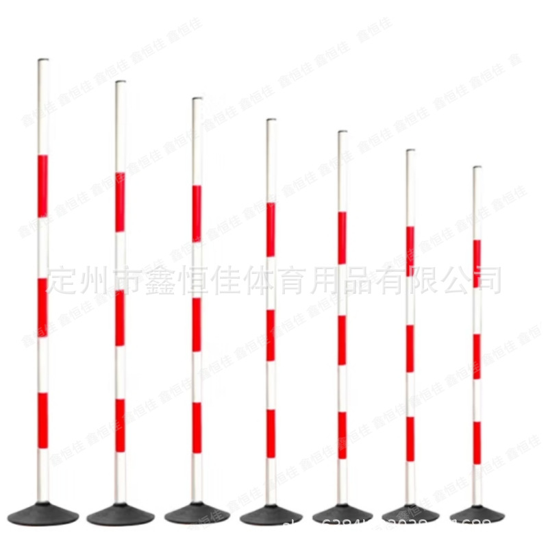 pvc标志杆障碍物汽车练车杆蛇形跑杆足球训练绕杆 1.8米PVC红白杆