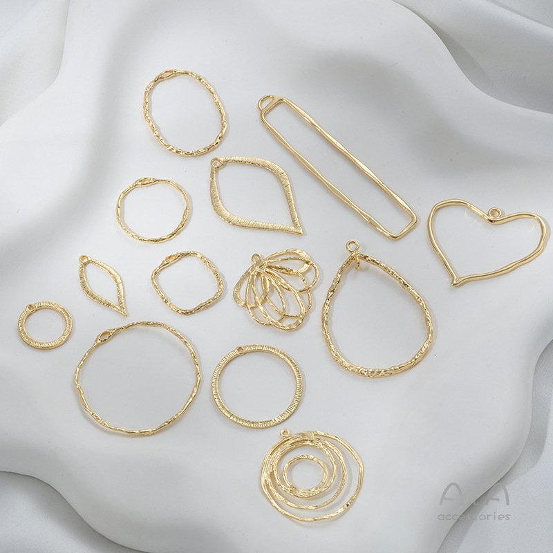 4g Weight Pendant Jewelry Making Type DIY Ornament Accessories Classification 1 Piece Quantity Copper Material Geometric Pattern All Seasons Season Polished, Hammered Finish Plating Design Elegant, Classic Style Style 1 Piece Copper Geometric Polished Hammered Pendant DIY Ornament Accessories 14