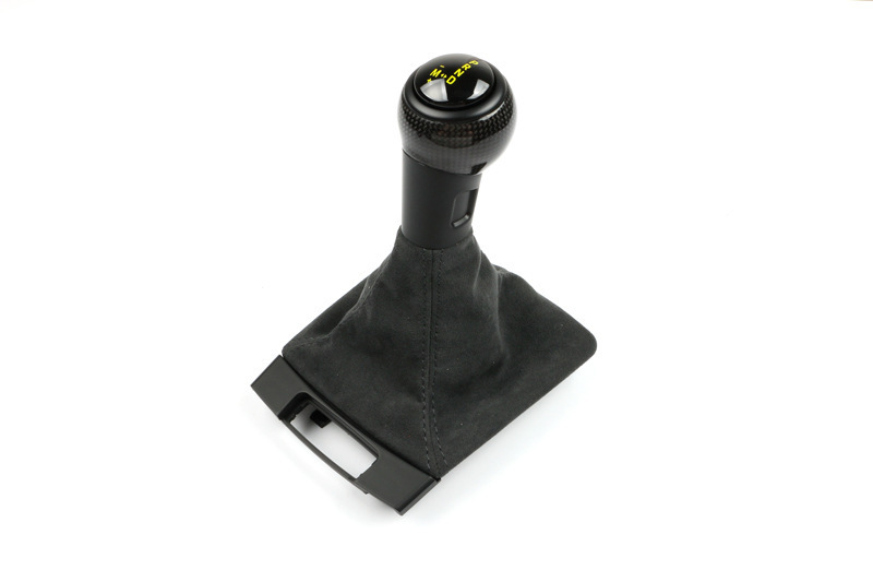 Suitable for Porsche GT4 gear shift knob, 718 Cayman, 911, Boxster, genuine leather, suede, carbon fiber gear shift cover
