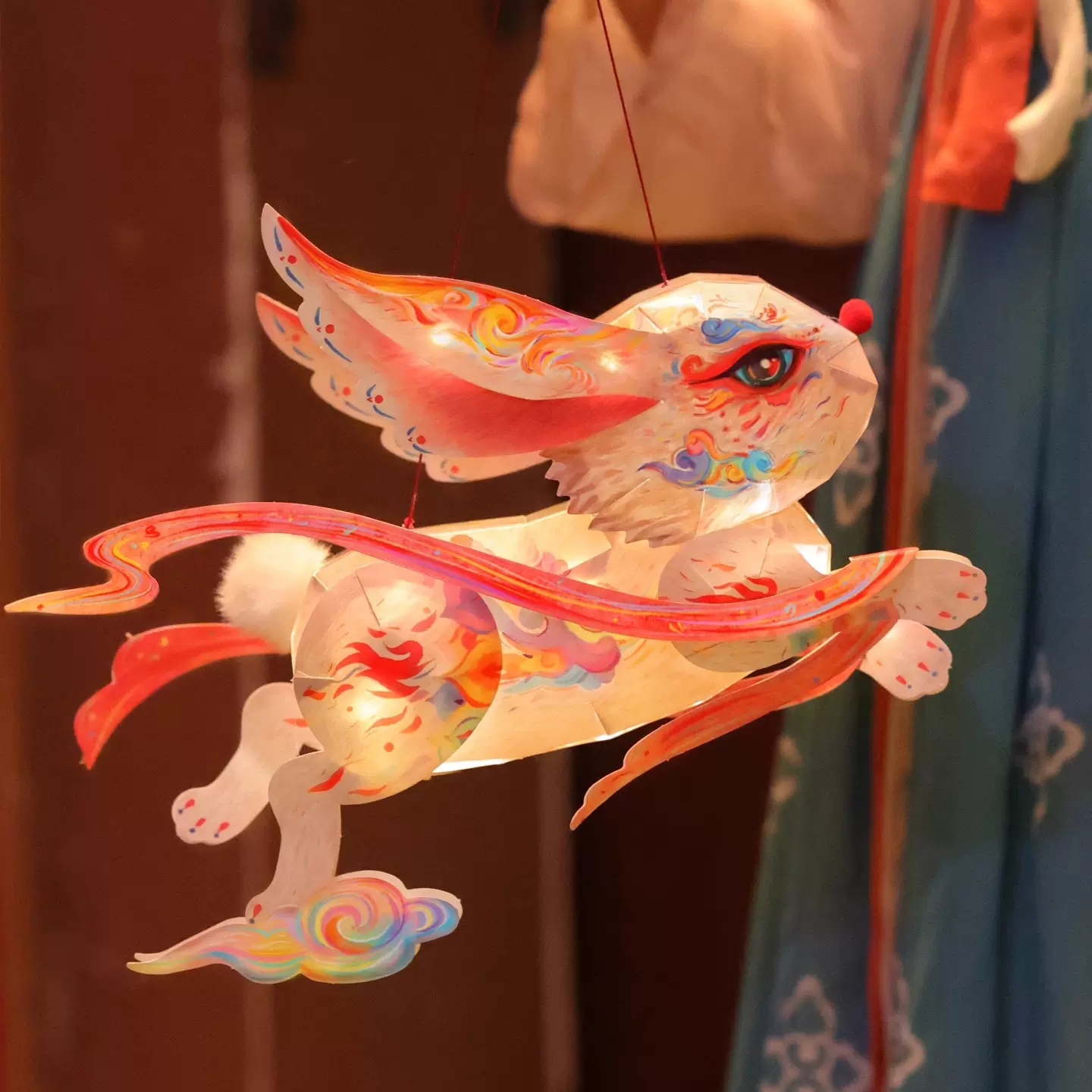 新年兔子灯笼手工diy材料包敦煌立体宫灯2025新款手提玉兔花灯