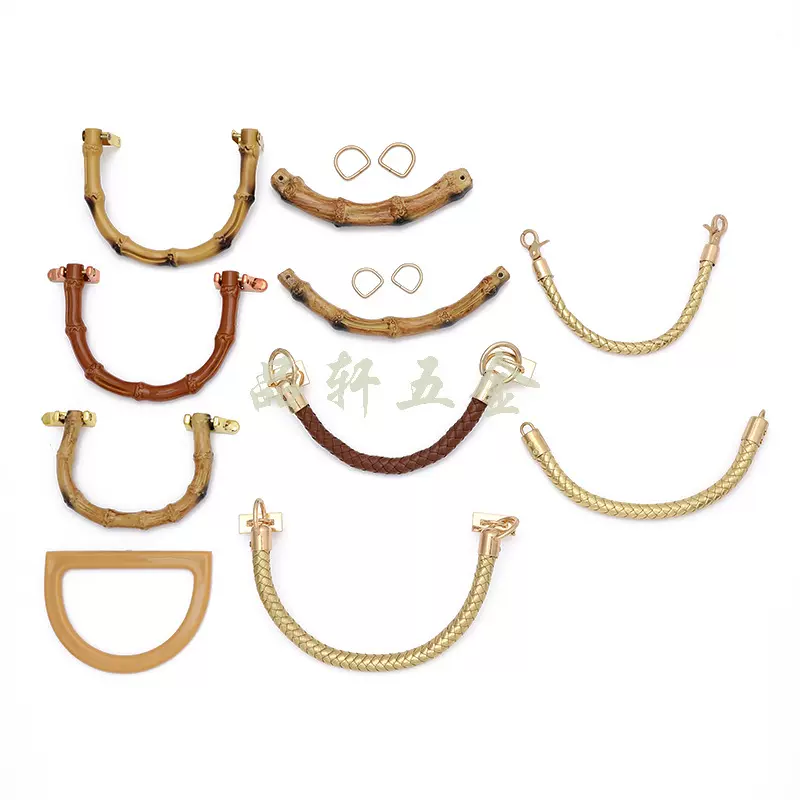 厂家直供箱包配件DIY把手竹节手柄手工包材料塑料竹节提手