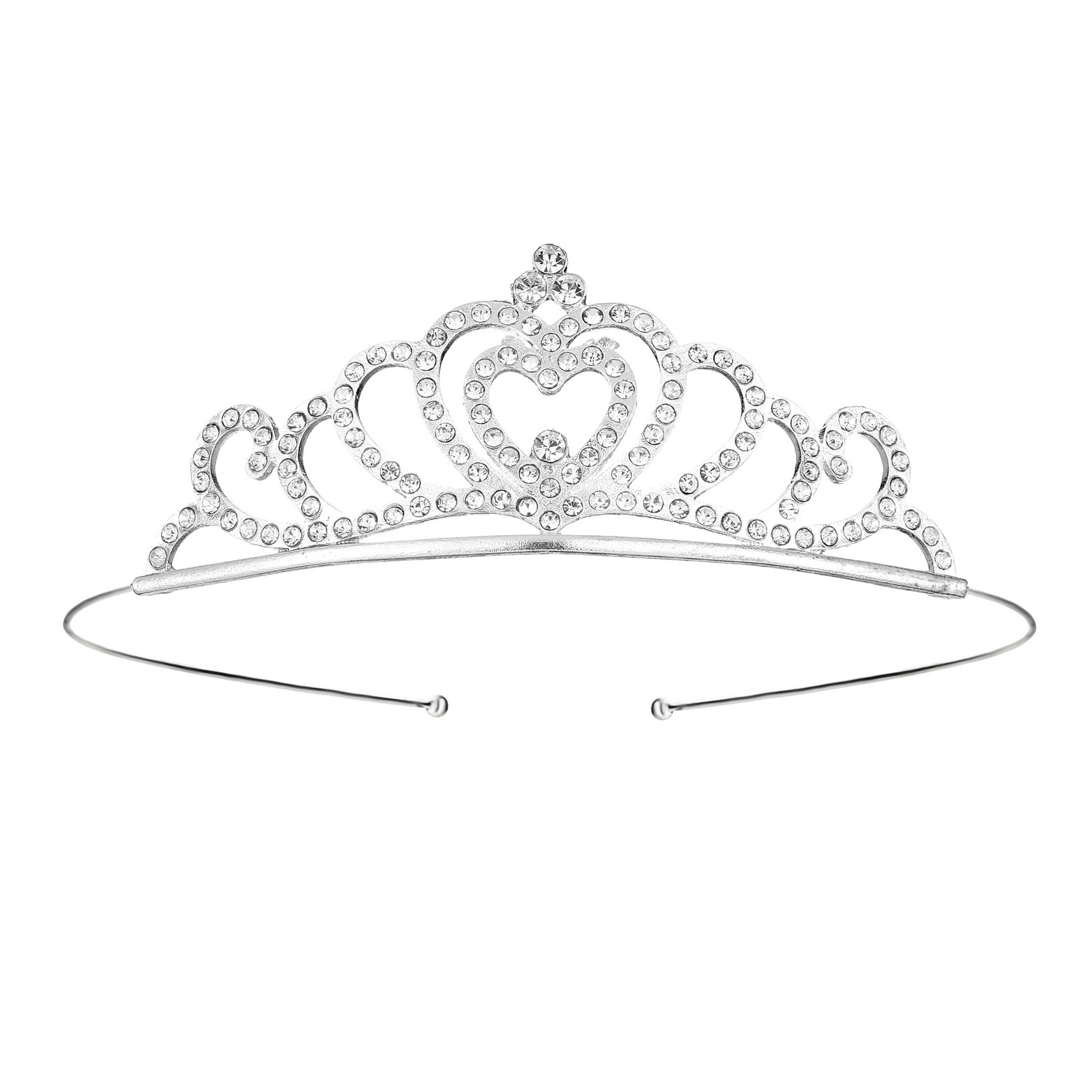 Diadema con Corona de Princesa Infantil de Metal Galvanizado para Cumpleaños y Fiestas image 26