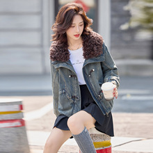 2025冬装新款大毛领韩版加厚牛仔外套女显瘦百搭棉衣夹克潮YQ3389