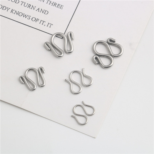 Stainless steel W buckle M buckle titanium steel jewelry accessories Buddha chain Buddha brand necklace buckle bracelet buckle wholesale diy jewelry accessories